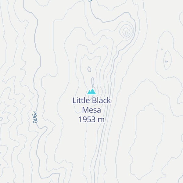 Map of Little Black Mesa