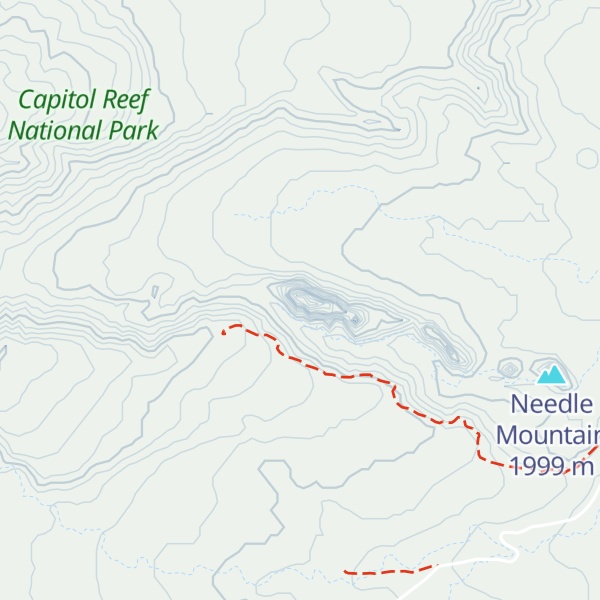 Map of Cathedral Mountain