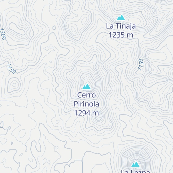 Map of Cerro Pirinola