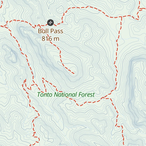 Map of Black Top Mesa