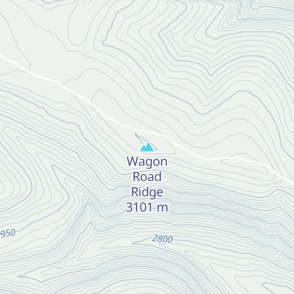 Map of Wagon Road Ridge