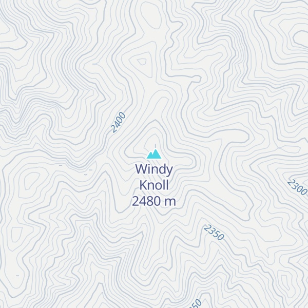 Map of Windy Knoll