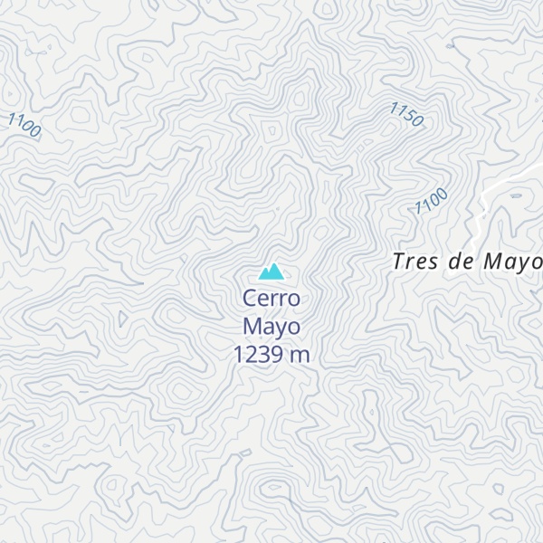 Map of Cerro Mayo
