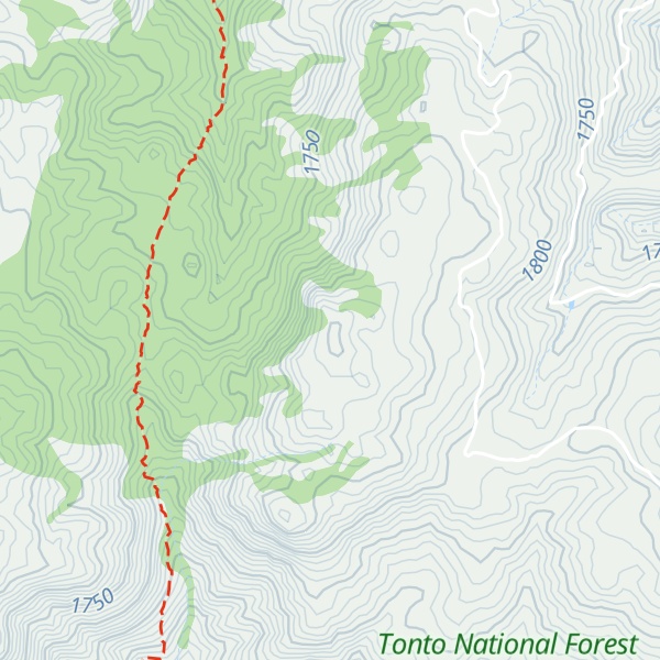 Map of Rock Pile Peak