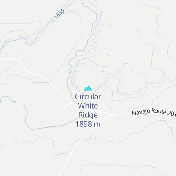 Map of Circular White Ridge