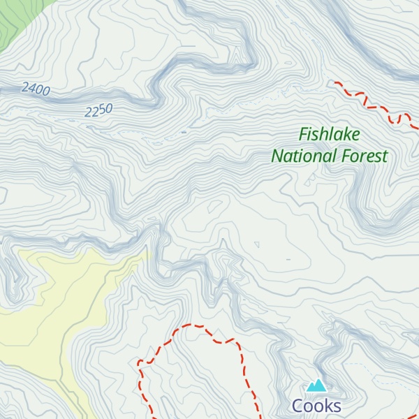Map of Meeks Mesa