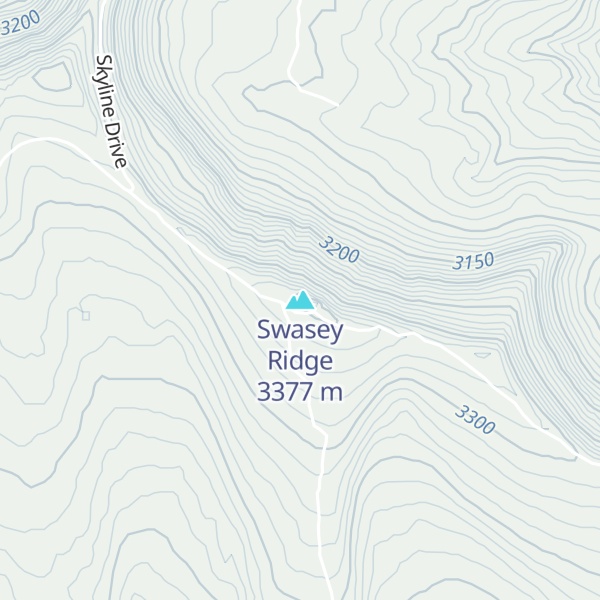 Map of Swasey Ridge