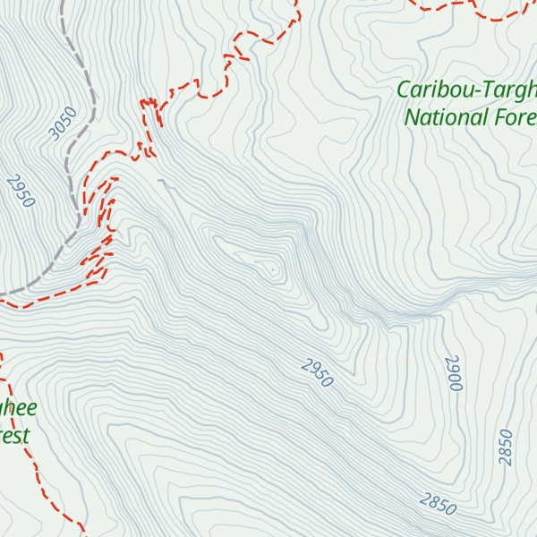 Map of Targhee Peak