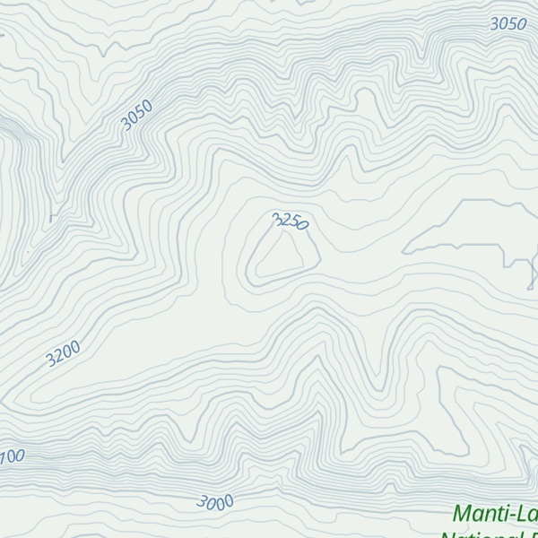 Map of Ferron Mountain