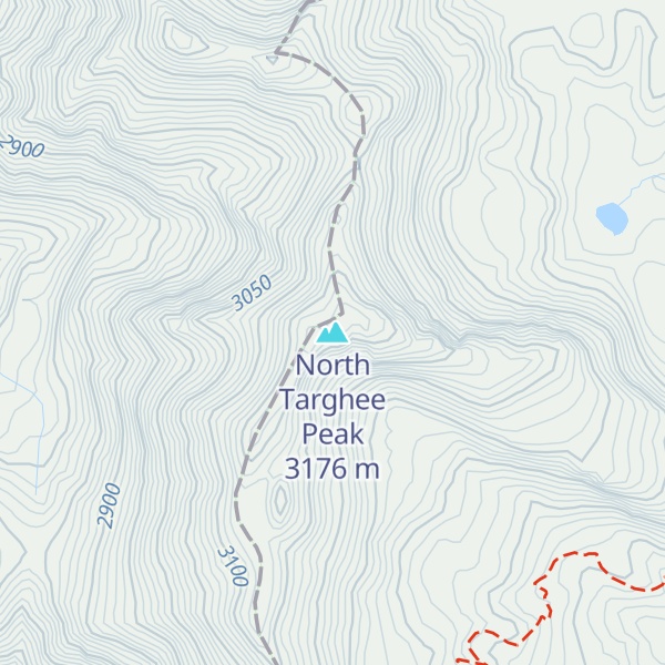Map of North Targhee Peak
