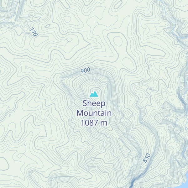 Map of Sheep Mountain