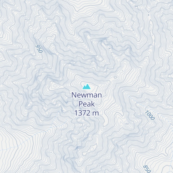 Map of Newman Peak