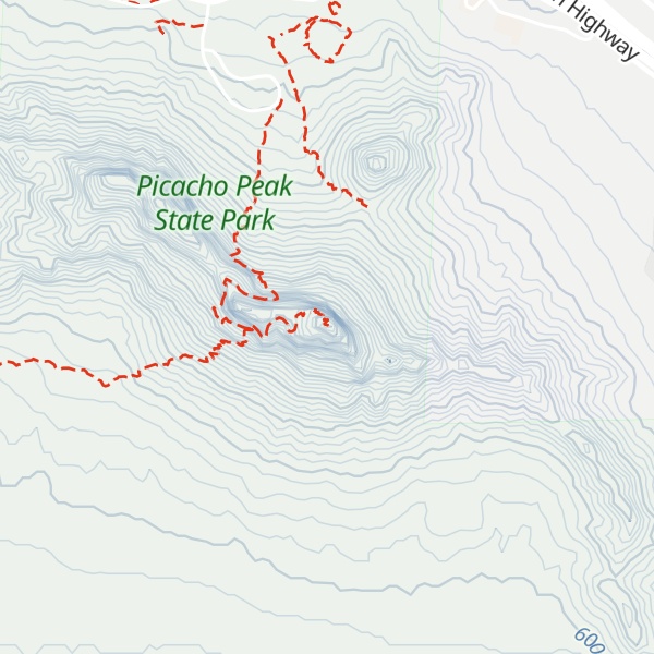 Map of Picacho Peak