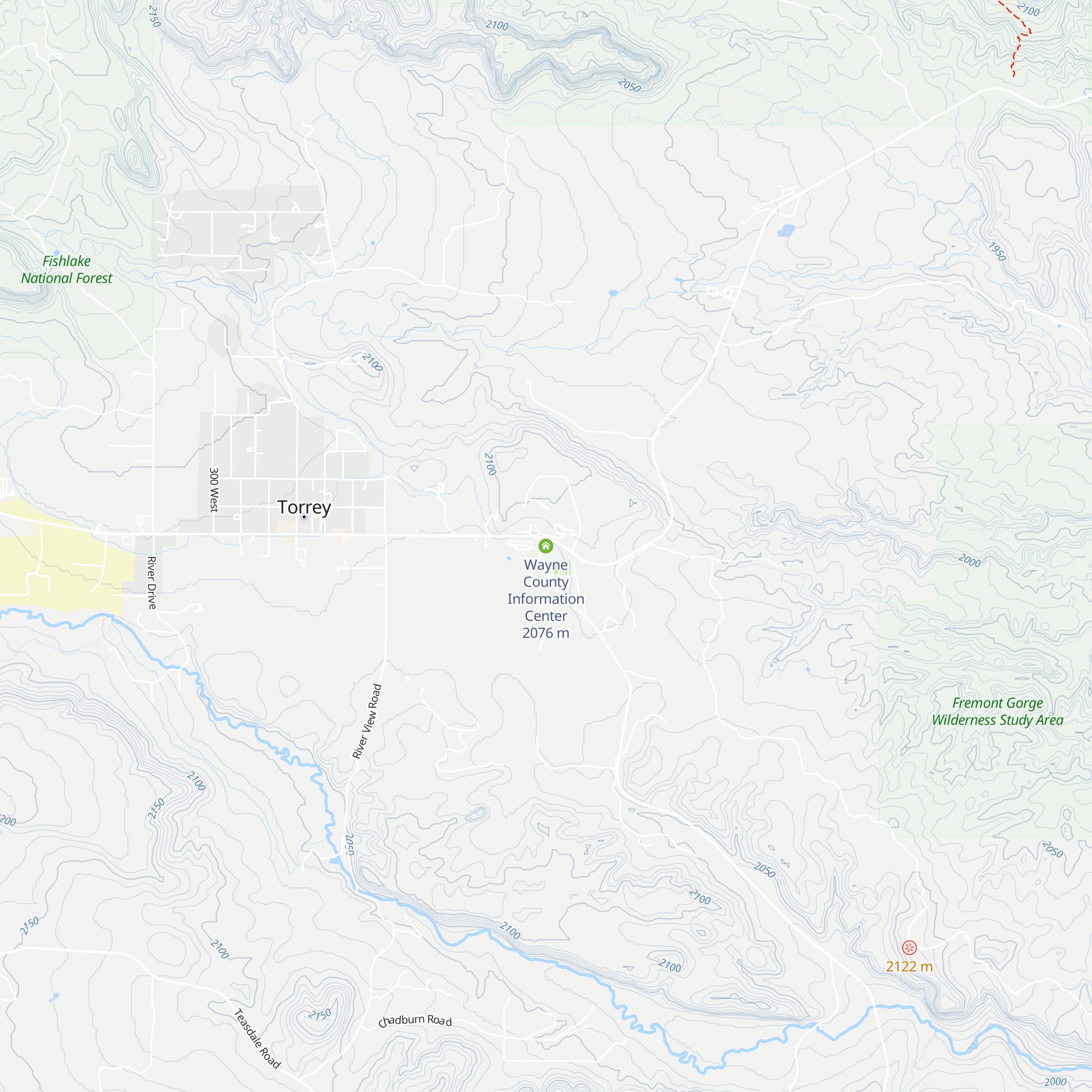 Wayne County Information Center map