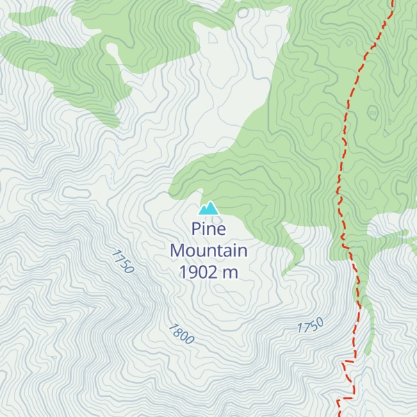 Map of Pine Mountain