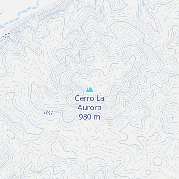 Map of Cerro La Aurora