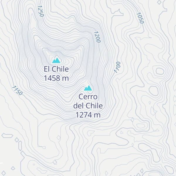 Map of Cerro del Chile