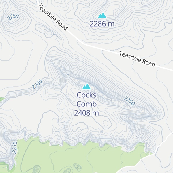 Map of Cocks Comb