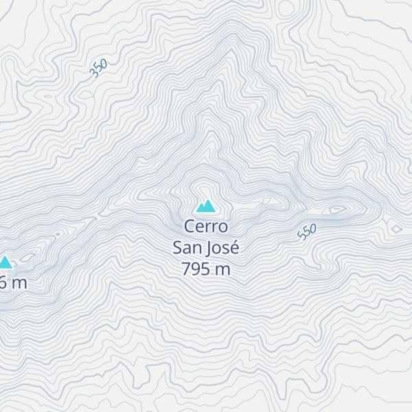 Map of Cerro San José