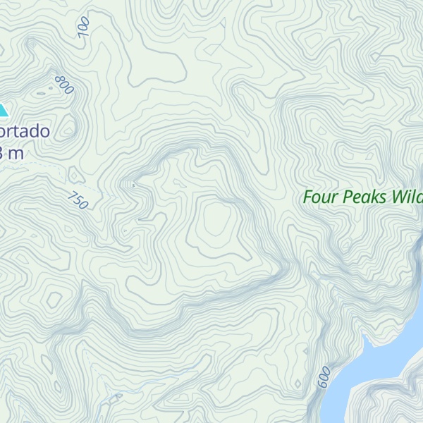 Map of El Recortado East