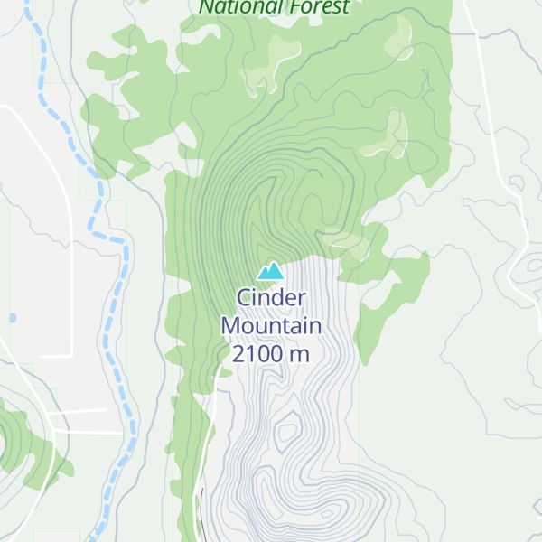 Map of Cinder Mountain