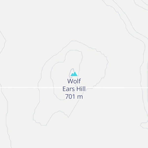 Map of Wolf Ears Hill