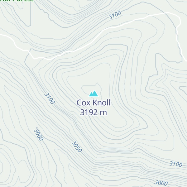 Map of Cox Knoll