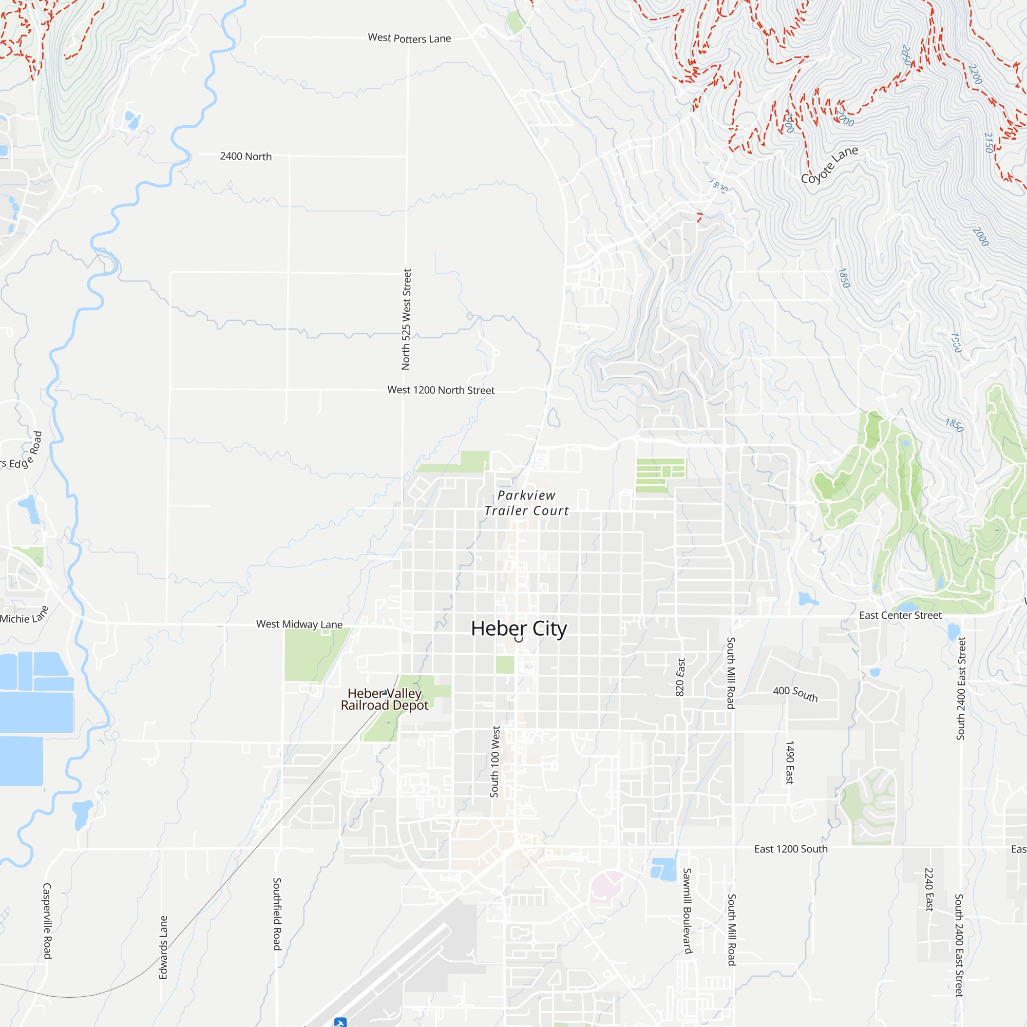 Heber Valley Visitor Information Center map