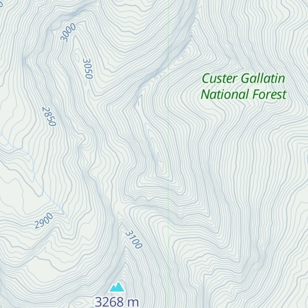 Map of Woodward Mountain