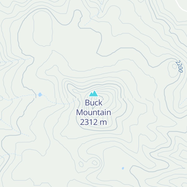Map of Buck Mountain