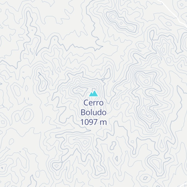 Map of Cerro Boludo