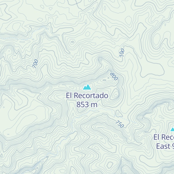 Map of El Recortado