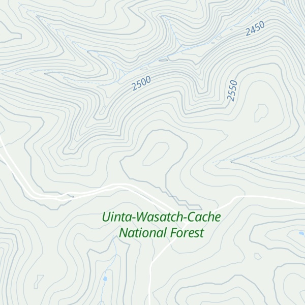 Map of Wasatch Ridge