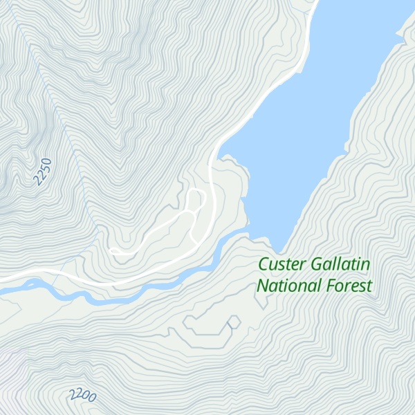 Map of Earthquake Lake Visitor Center