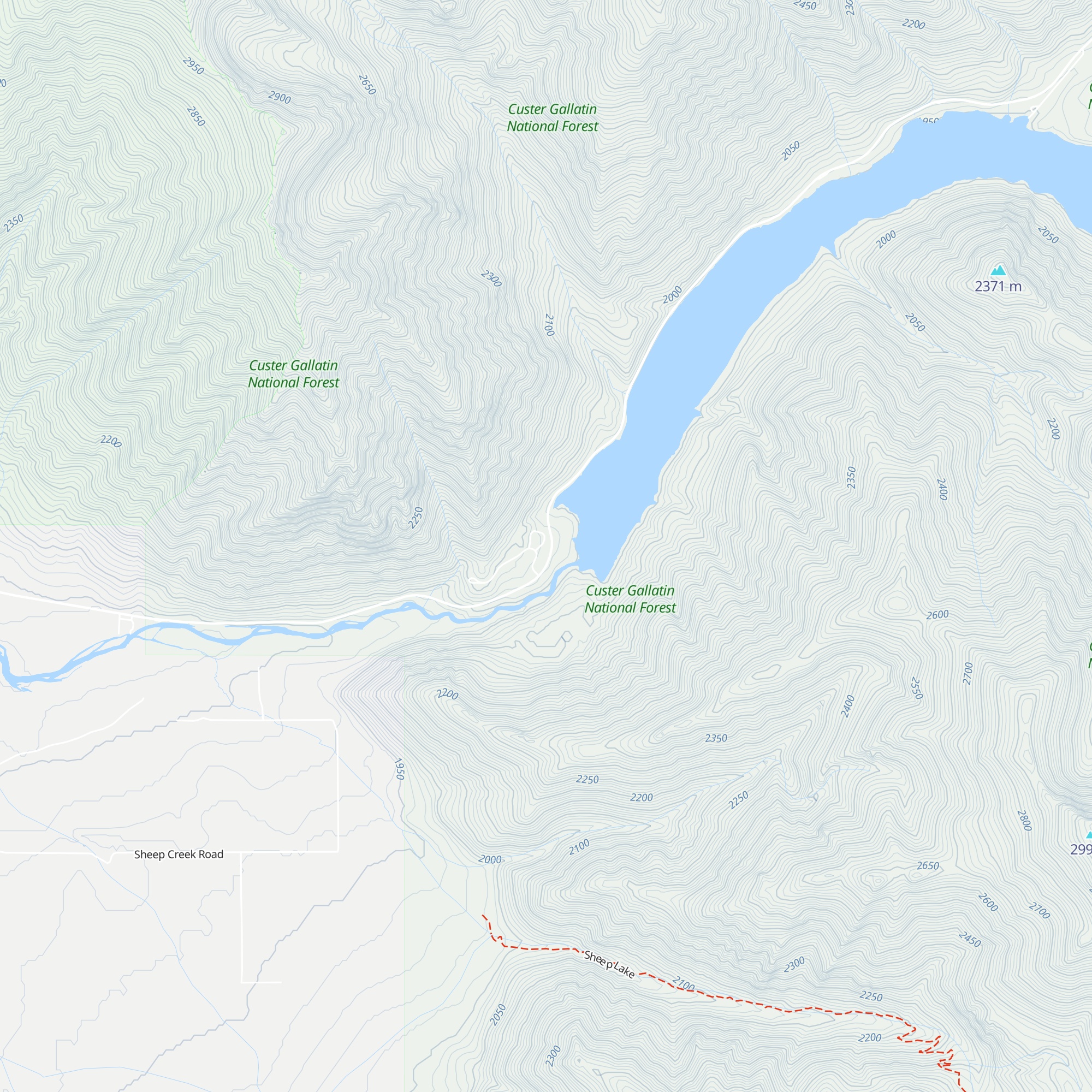 Earthquake Lake Visitor Center map