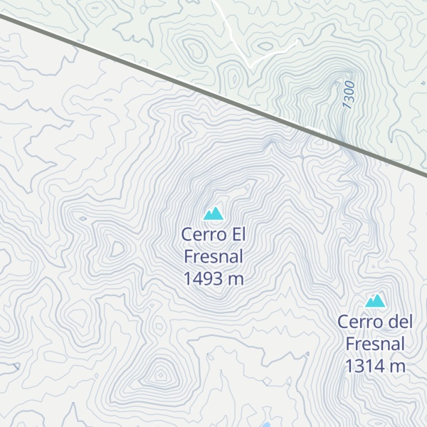 Map of Cerro El Fresnal