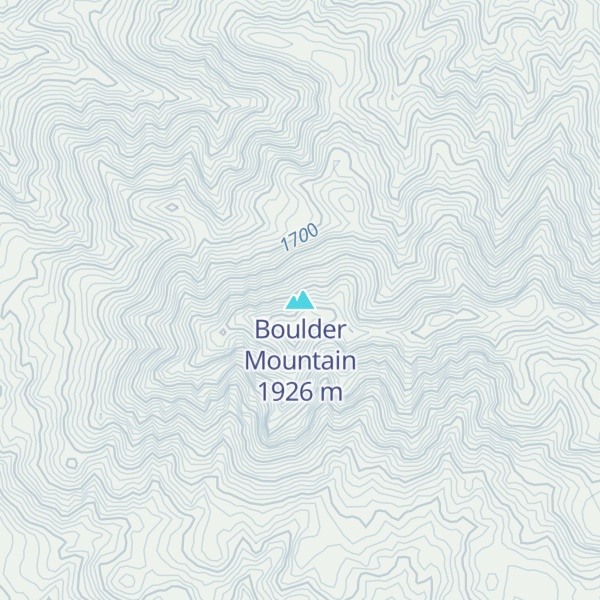 Map of Boulder Mountain