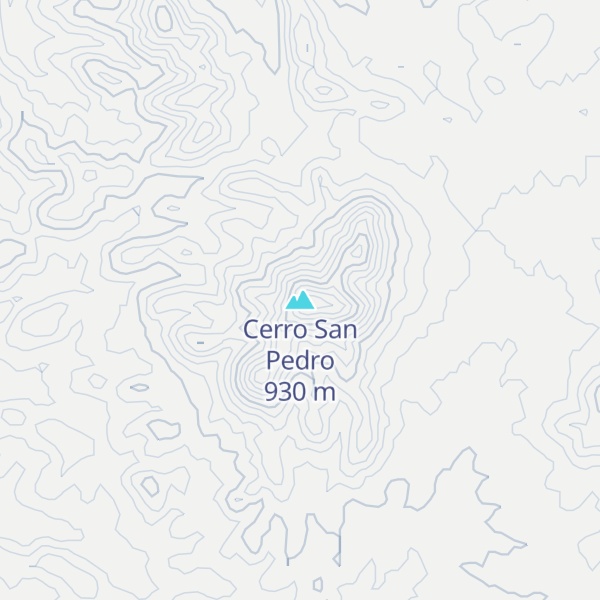 Map of Cerro San Pedro