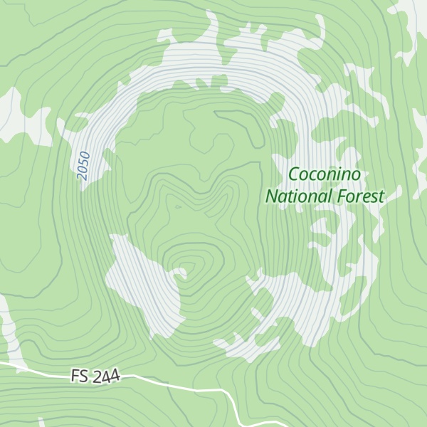 Map of Haywire Crater
