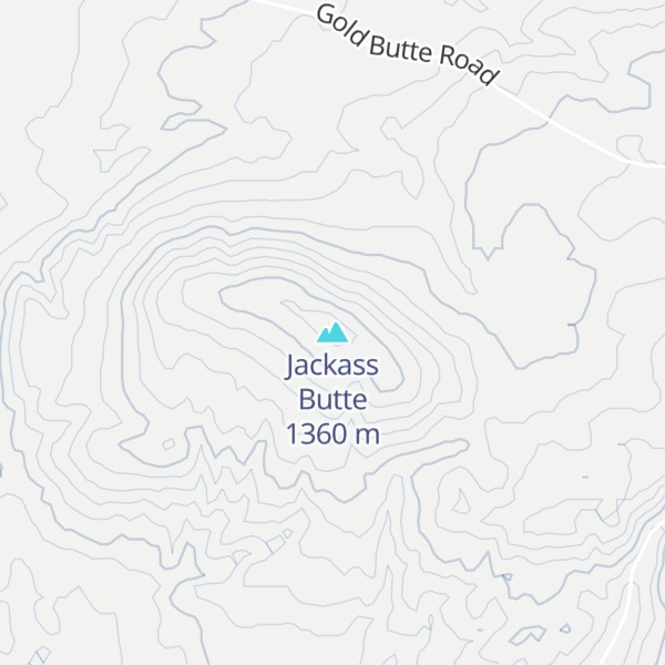 Map of Jackass Butte