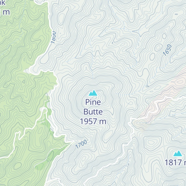 Map of Pine Butte