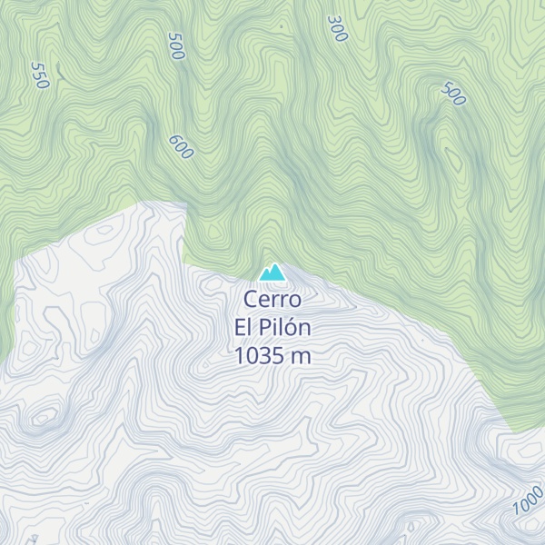 Map of Cerro El Pilón