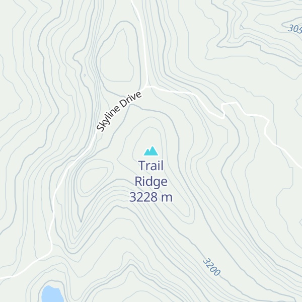 Map of Trail Ridge