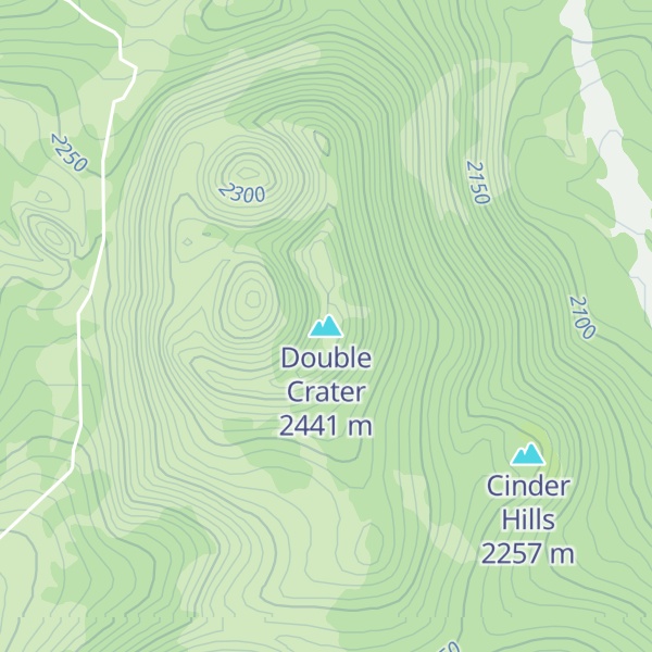 Map of Double Crater