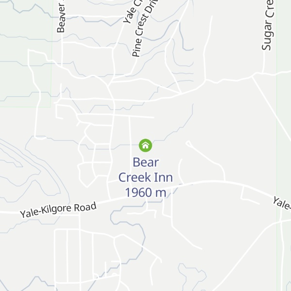 Map of Bear Creek Inn