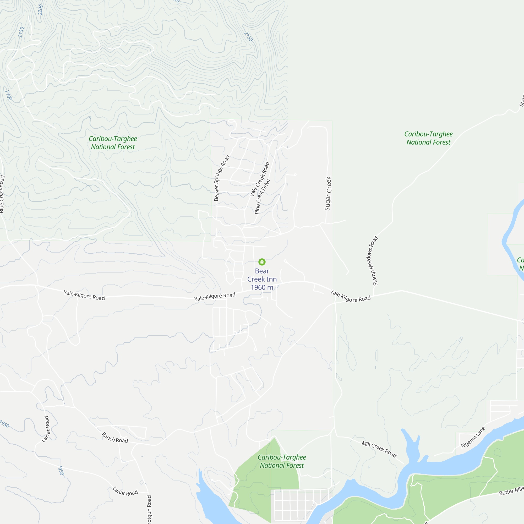Bear Creek Inn map