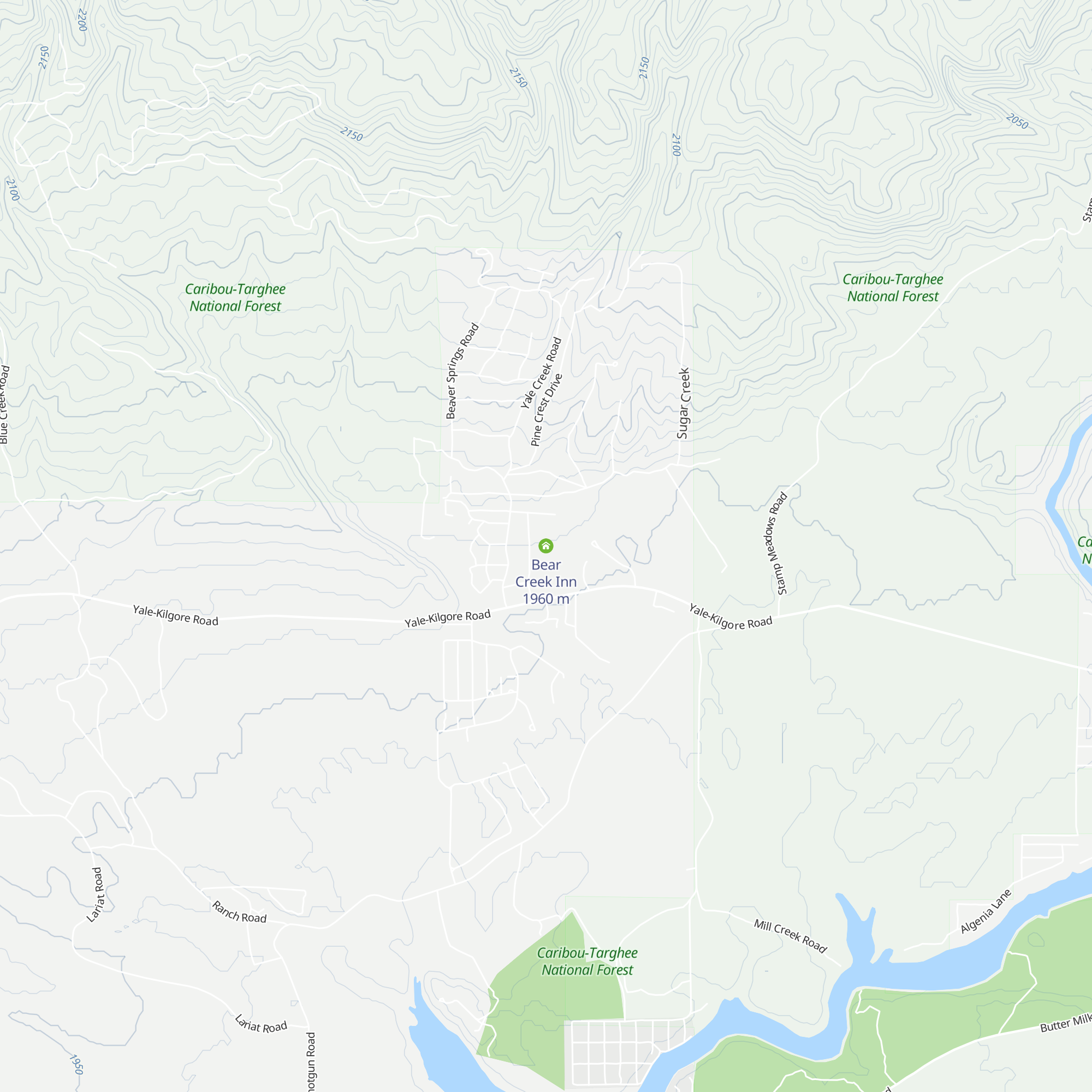 Bear Creek Inn map