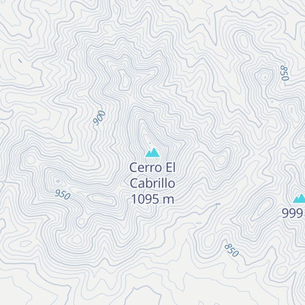 Map of Cerro El Cabrillo