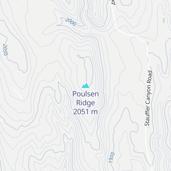Map of Poulsen Ridge