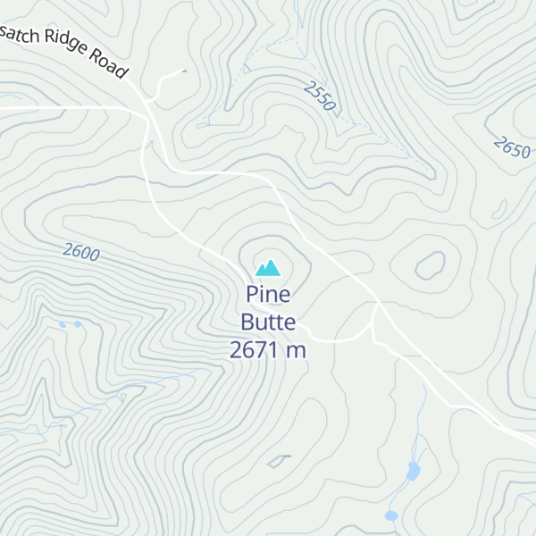 Map of Pine Butte